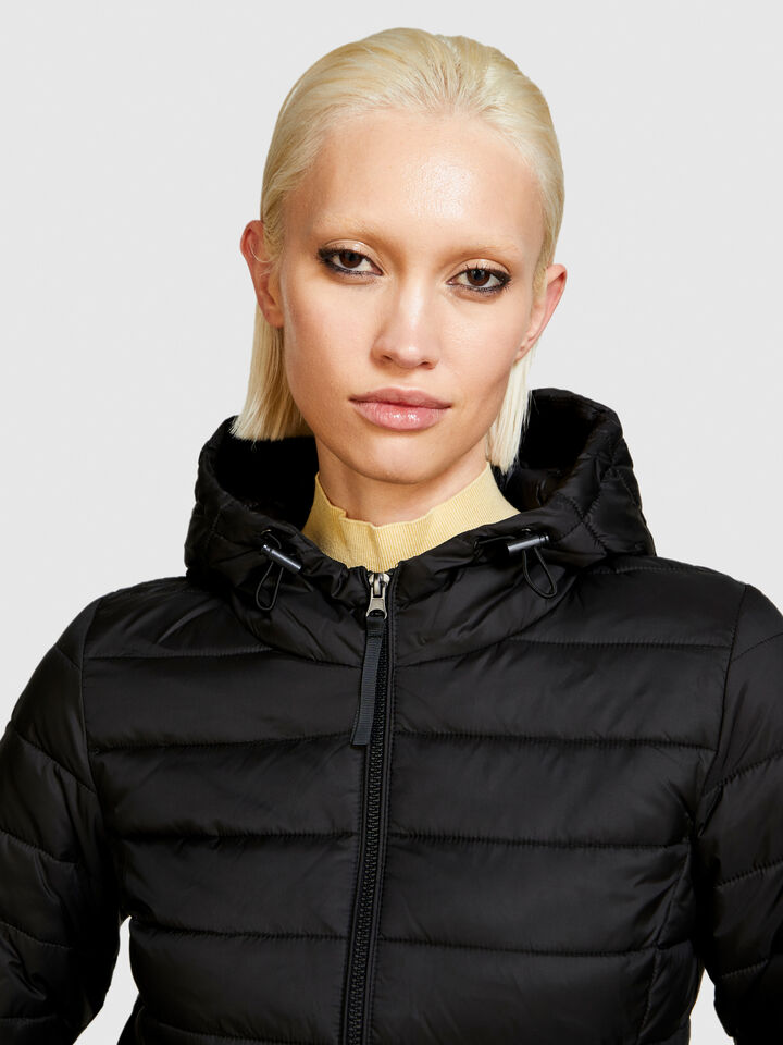 Padded slim comfort fit jacket - women's puffer jackets and coats - Black | Sisley image number 5